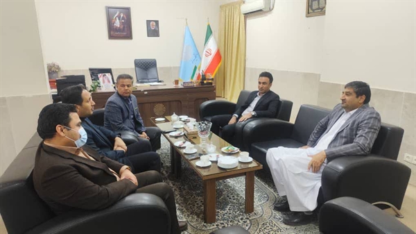 دیدار رئیس دانشکده صنعت و معدن و فرماندار خاش با مدیرکل دانشگاه پیام نور استان 