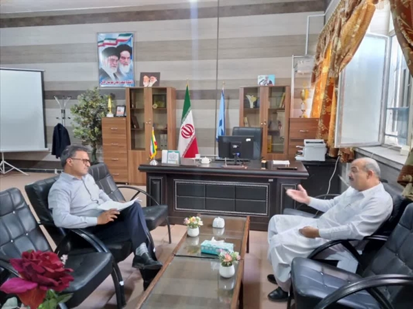 دیدار سرپرست دانشکده صنعت و معدن با رئیس  اداره  فنی وحرفه ای خاش 