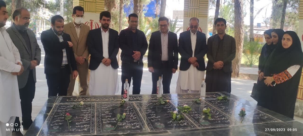 دیدار دانشگاهیان  دانشکده صنعت ومعدن خاش با خانواده شهید قادربخش کردی