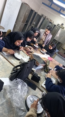 برگزاری کارگاه قلم زنی توسط جناب آقای مهران نخعی