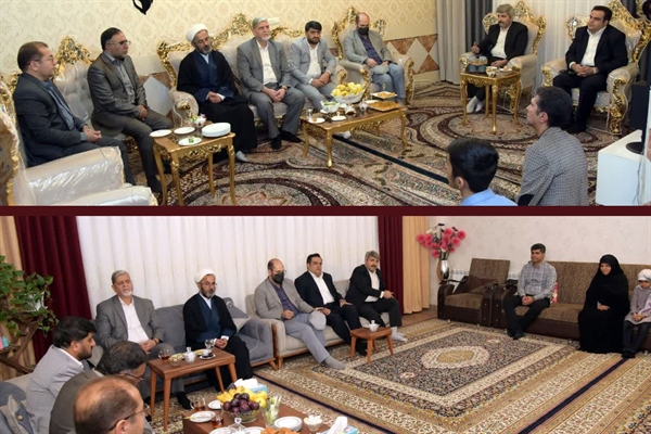 دیدار ریاست دانشگاه با خانواده معظم شهدا و تکریم فرزندان شهیدان