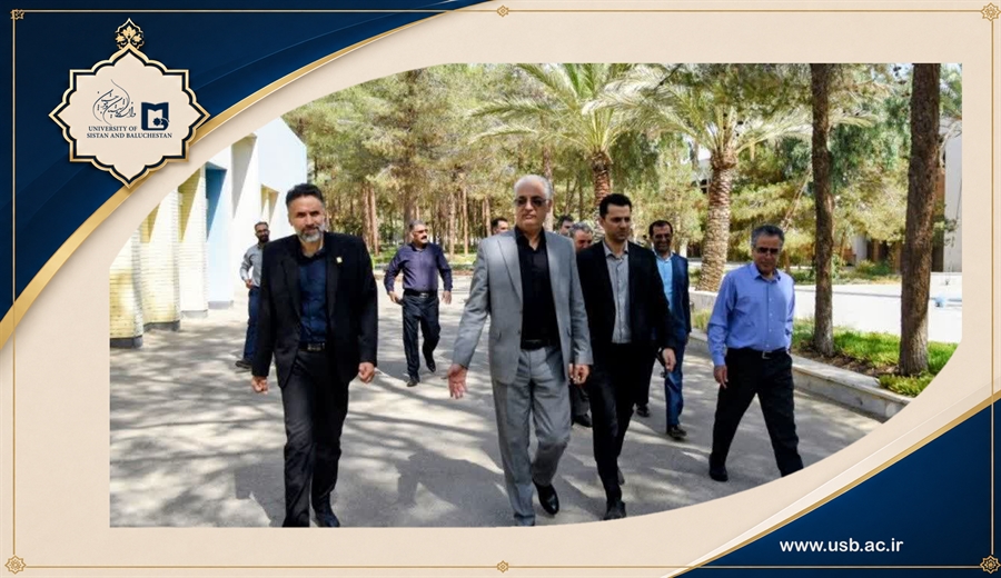 بازدید سرپرست و معاونین دانشگاه سیستان و بلوچستان از فضاهای آموزشی