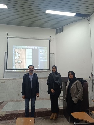 کارگاه دکتر علی پیری با عنوان رنگ بندی نقشه های فرش به مناسبت هفته پژوهش