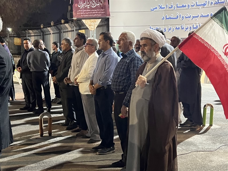 تداوم حضور دانشگاهیان زاهدان؛ در شصت و چهارمین شب از تجمعات مردمی» 