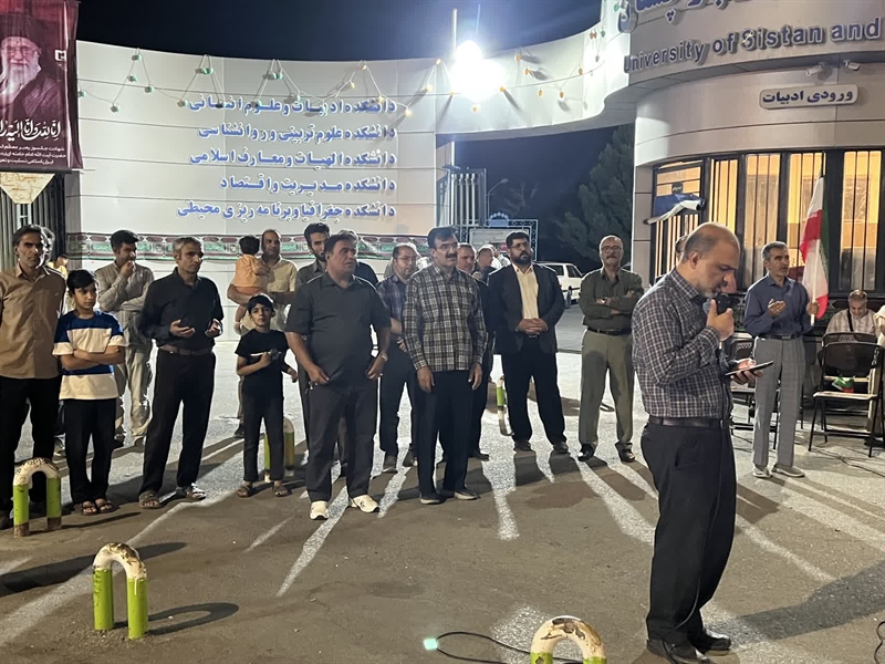 دانشگاهیان انقلابی زاهدان در هفتاد و پنجمین شب حضور خود به صحنه آمدند