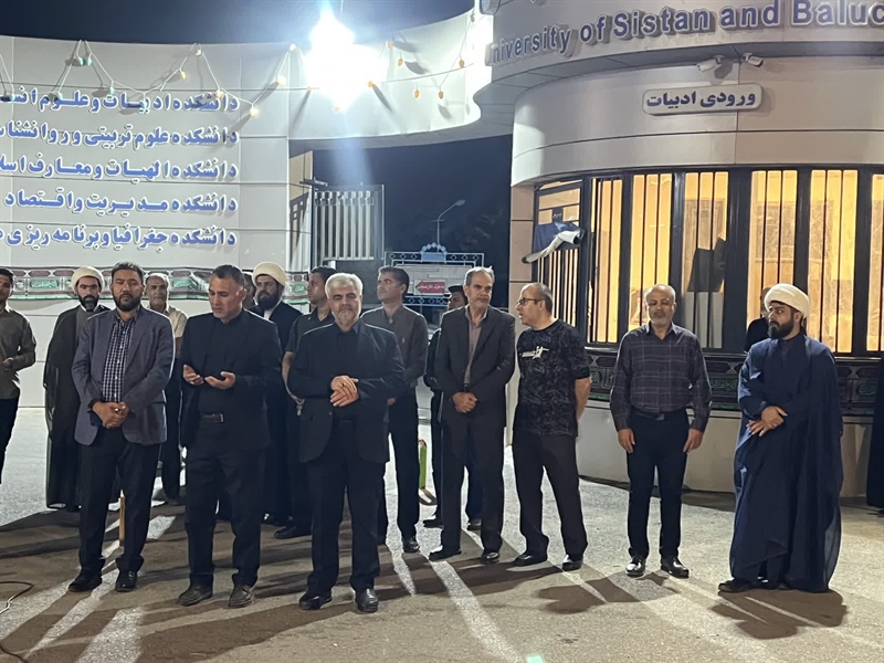 خلق حماسه باشکوه دانشگاهیان زاهدان در حمایت از عزت ملی