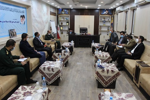 نشست ریاست دانشگاه با فرماندهی قرارگاه قدس جنوب شرق کشور