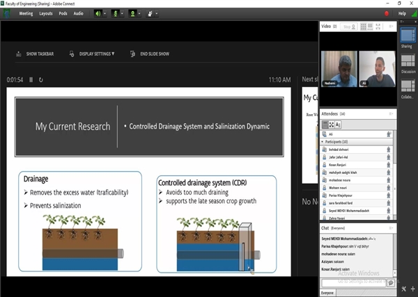 برکزاری سخنرانی بین المللی توسط آقای دکتر مهماندوست کتلر از موسسه Flanders بلژیک 
