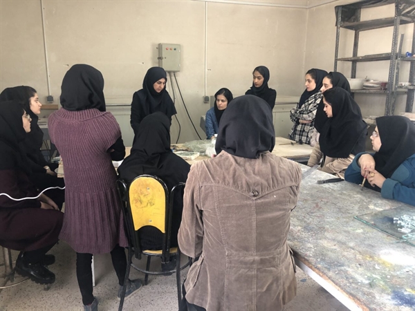 ورکشاپ استین گلاس (معرق شیشه)در دانشکده هنر و معماری برگزار شد