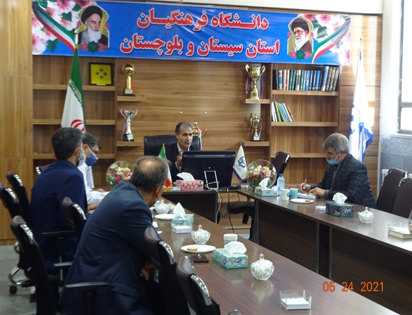 بازدید هیأت نظارت، ارزیابی و تضمین کیفیت استانی از دانشگاه فرهنگیان شهید مطهری زاهدان