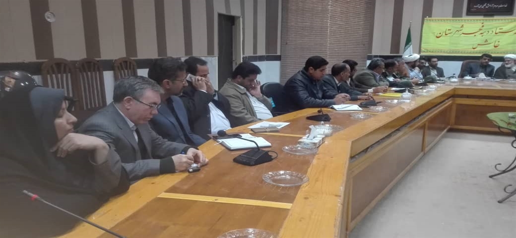حضور دکتر دهقان ریاست محترم دانشکده صنعت و معدن خاش در ستاد دهه فجر شهرستان خاش 