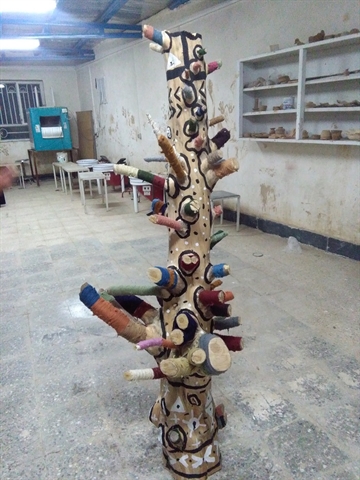 ورک شاپ ساخت مجسمه با چوب ( نام مجسمه : توتم ، شوکا )