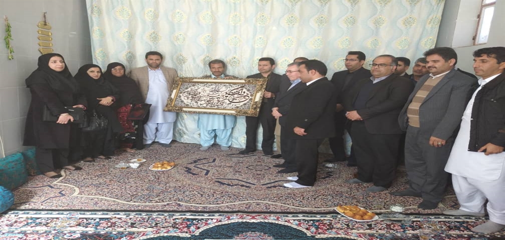 دیدار جامعه دانشگاهی خاش با خانواده شهید رحیمداد کردی