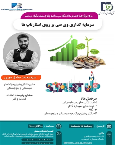 سرمایه گذاری وی سی بر روی استارتاپ ها 